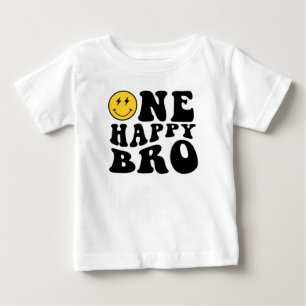 ハッピーブロスマイルボーイ1歳誕生日お揃い ベビーTシャツ