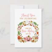 ハッピーブースデイピンクパーティ サンキューカード (正面)