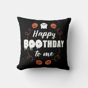 ハッピーブーツデイトゥミーおもしろいハロウィン誕生日 クッション