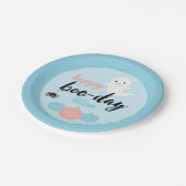 ハッピーブーデイハロウィーン誕生日 ペーパープレート (アングル)