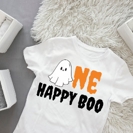 ハッピーブーボーイ1歳の誕生日パーティー ベビーTシャツ