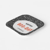 ハッピーブー・デイかわいい幽霊誕生会 ペーパープレート (傾斜あり)