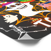 ハッピーブー・デイ・トゥ・ミー・ハロウィーン誕生日パーティー ポスター (角)