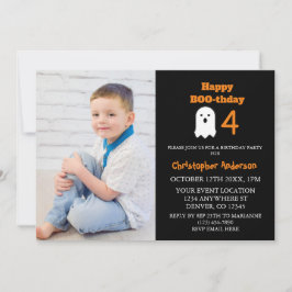 ハッピーブー – トゥデイハロウィーン誕生日 招待状