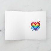 ハッピープライドデー | 6月28日レインボー カード (内部)