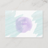 ハッピープライマリーカラーウォータカラーフローラ2サロン 名刺 (裏面)