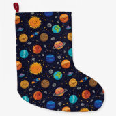 ハッピープラネットストッキング ラージクリスマスストッキング (正面)