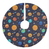 ハッピープラネットツリースカート フェイクリネンツリースカート (正面)