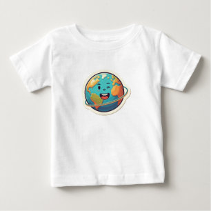 ハッピープラネット、ハッピーワールド ベビーTシャツ