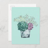 ハッピープラントコレクション | 多肉植物 ポストカード (正面/裏面)