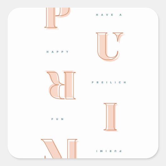 ハッピープリムインニュートミシュローチマノ スクエアシール (正面)