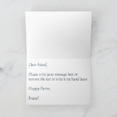 ハッピープリムカラフルユダヤのホリデーカード カード (内部)