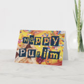 ハッピープリムカラフルユダヤのホリデーカード カード (正面)