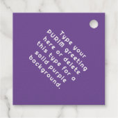 ハッピープリムパーソナライズされたホイ実在ルラベル フェイバータグ (裏面)