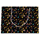 ハッピープリムフェスティバルキッズパーティーギフトパターン ラージペーパーバッグ (正面)