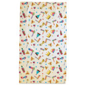 ハッピープリムフェスティバルギフトパターンヴィンテージホリデー スモールペーパーバッグ (正面)