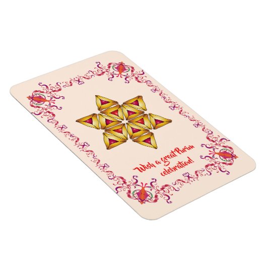 ハッピープリムフェスティバルハマンタシェンクッキーヴィンテージ マグネット (右側)