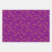 ハッピープリムラッピング紙フラットシートセット3 ラッピングペーパーシート (正面3)