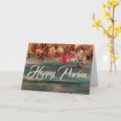 ハッピープリム折り畳みグリーティングカード木フローラ カード (黄色い花)