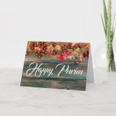 ハッピープリム折り畳みグリーティングカード木フローラ カード (正面)