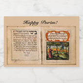 ハッピープリム – פורים שמח スパークリングワインラベル (シングルラベル)