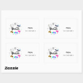 ハッピープリム 長方形シール (シート)