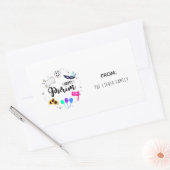 ハッピープリム 長方形シール (封筒)