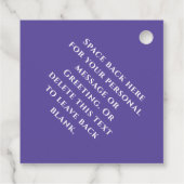 ハッピープリム – Kosher Infoモノグラムクラシックラウンド フェイバータグ (裏面)