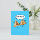 ハッピープリンかわいい笑顔のハメンタッシェンアニメ ポストカード (スタンド正面)