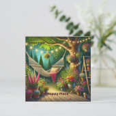 ハッピープレイスフラットカードの作成 カード (スタンド正面)