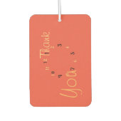 ハッピープレイスラブリーアートデザインアート カーエアーフレッシュナー (正面)