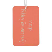 ハッピープレイスラブリーアートデザインアート カーエアーフレッシュナー (裏面)