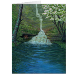 ハッピープレイス絵画ウォーターフォール