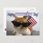 ハッピープレジデントクールズデイ猫はがき ポストカード (正面/裏面)