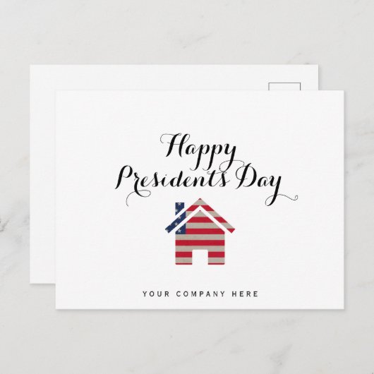 ハッピープレジデントデイ実在エステートハウスハガキ ポストカード (正面/裏面)