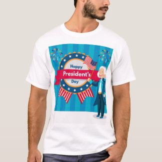 ハッピープレジデントデイTシャツデザイン Tシャツ