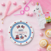 ハッピープレジデント・デイ ペーパープレート (パーティー)