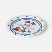 ハッピープレジデント・デイ ペーパープレート (アングル)