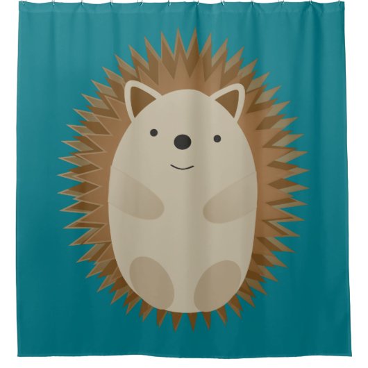 ハッピーヘッジホッグ シャワーカーテン (正面)