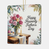 ハッピーヘブンテリーファーザーの日フローラメモリアル セラミックオーナメント (左)