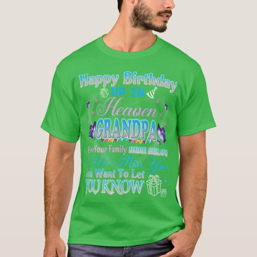 ハッピーヘブンリー誕生日アップ天国マイグランドパレ Tシャツ (正面)