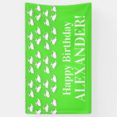 ハッピーヘリコプター誕生日パーティー 横断幕 (縦)