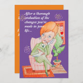 ハッピーヘルシーバースデーグリーティングカード サンキューカード (正面/裏面)