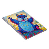 ハッピーベおもしろいアー抽象芸術かわいい動物アート ノートブック (右側)