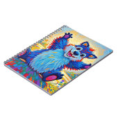 ハッピーベおもしろいアー抽象芸術かわいい動物アート ノートブック (左側)