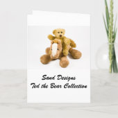 ハッピーベアデイ – 誕生日 招待状 (裏面)