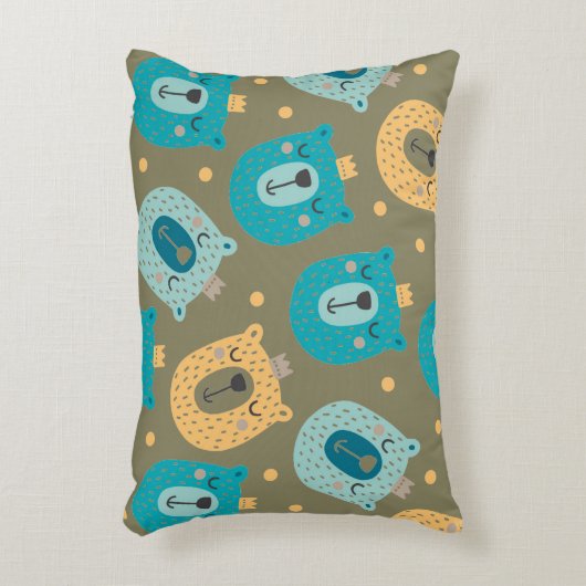 ハッピーベアーキングス アクセントクッション (正面(垂直))