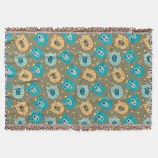 ハッピーベアーキングス スローブランケット (正面)