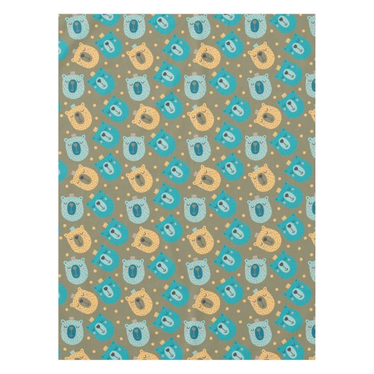 ハッピーベアーキングス テーブルクロス (正面)