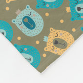 ハッピーベアーキングス フリースブランケット (角)